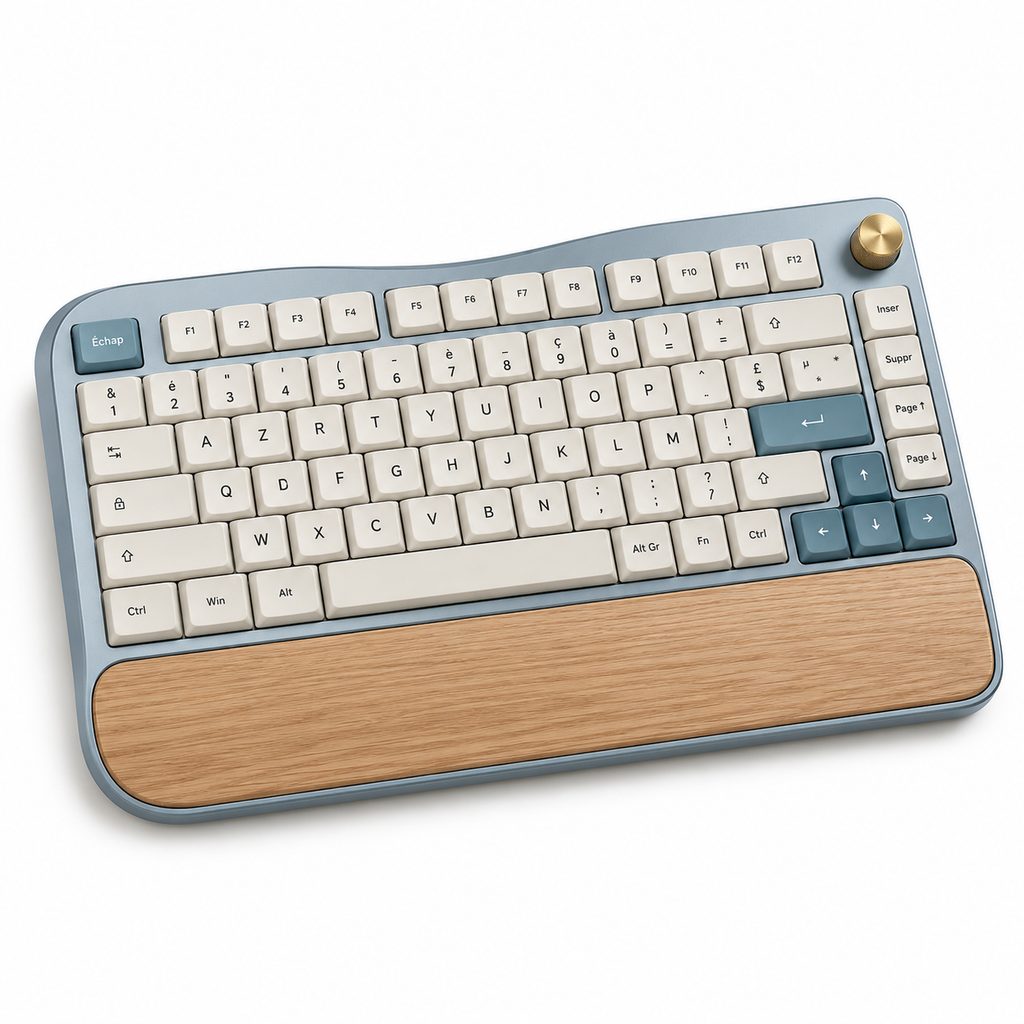 Clavier Rivage 75 – Clavier compact avec repose-poignets