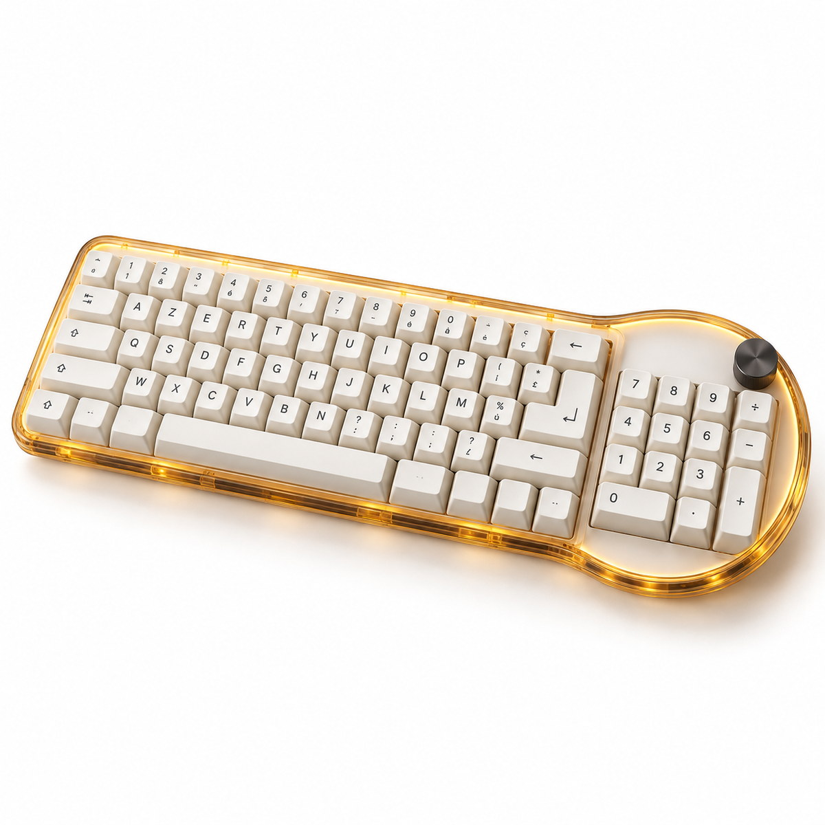 Clavier Halo Num – Clavier avec pavé numérique en croissant