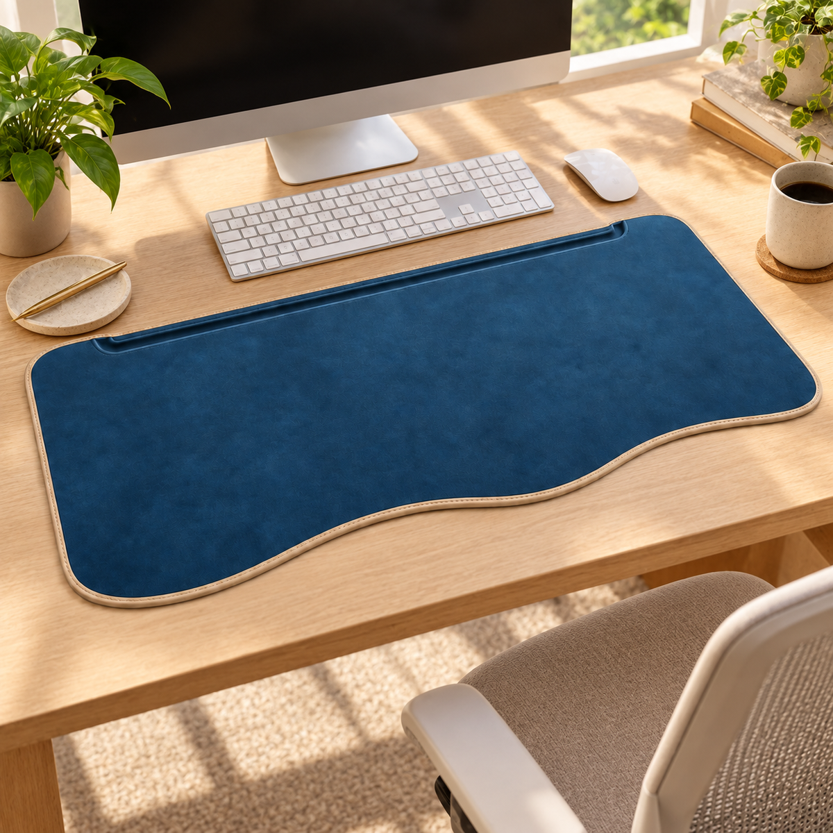 Tapis Horizon Desk – Grand tapis de bureau ondulé