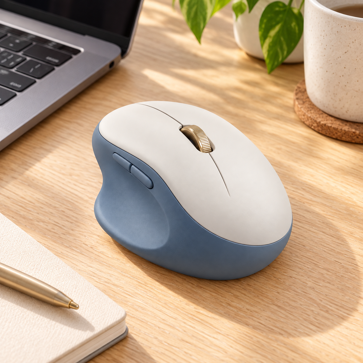 Souris Galet Duo – Souris ergonomique avec repose-pouce
