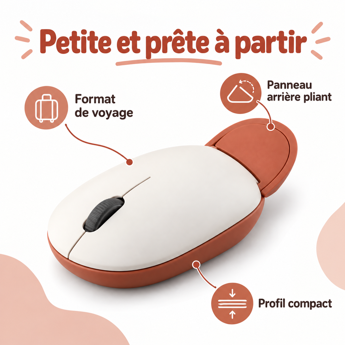 Souris Mini Nomade – Souris compacte de voyage