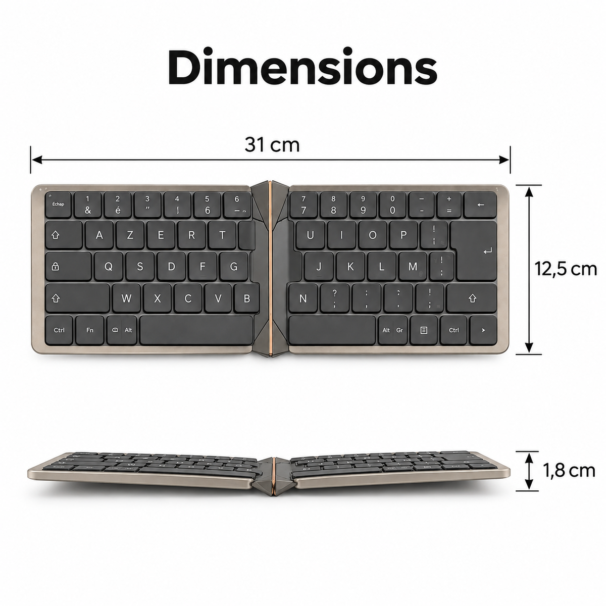 Clavier Ligne Fold – Clavier pliant ultra-fin