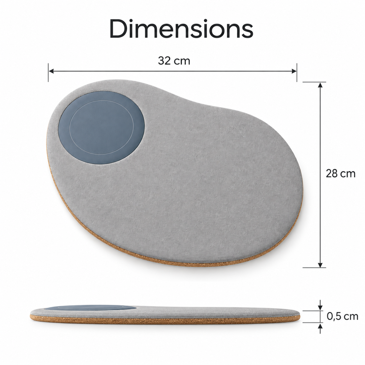 Tapis Galet Charge – Tapis de souris avec zone dédiée