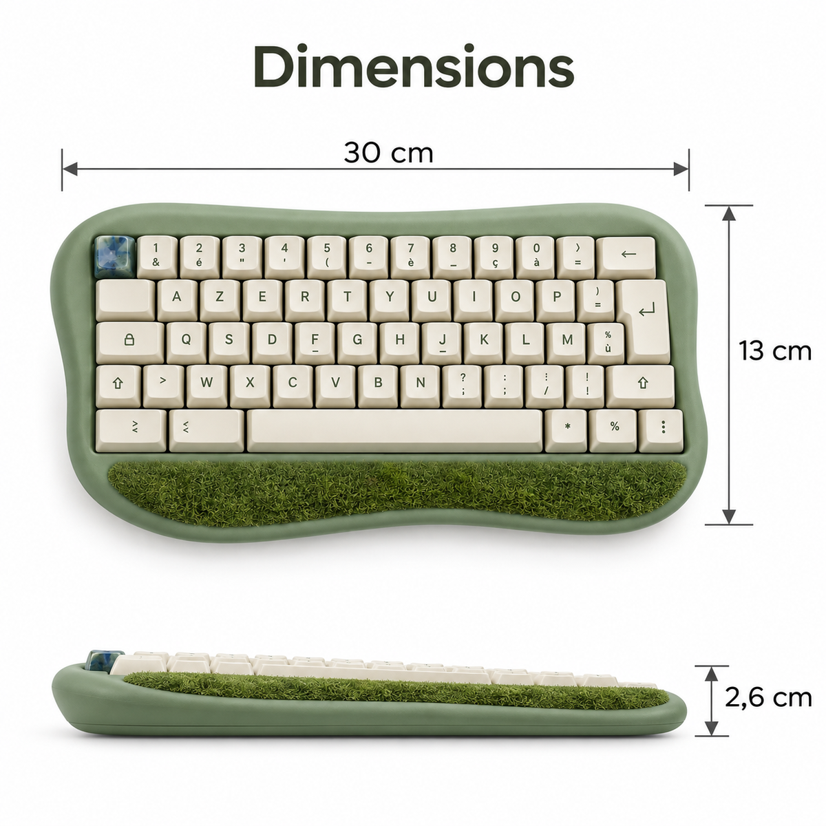 Clavier Jardin Mini – Clavier compact vert sauge